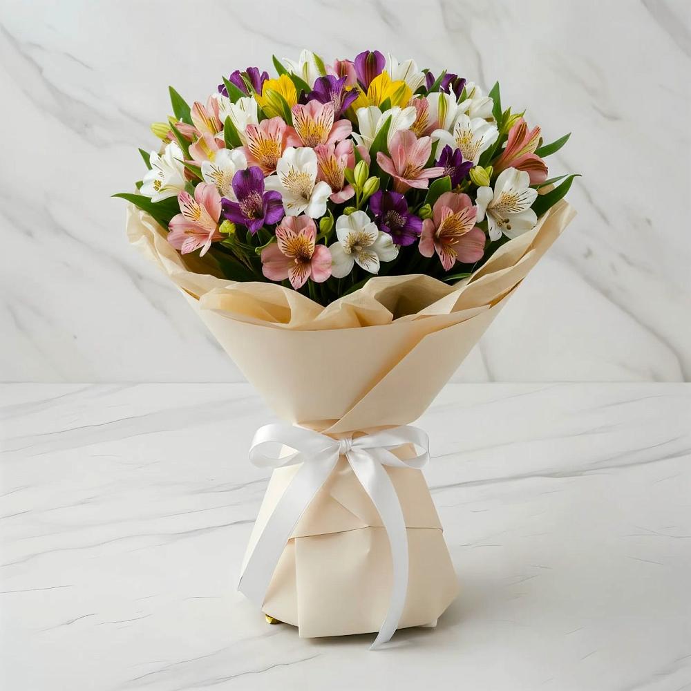 Букет цветов из: Альстромерии в Зеленогорске