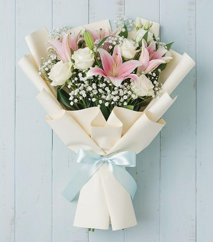 Букет цветов из: Лилии в Зеленогорске