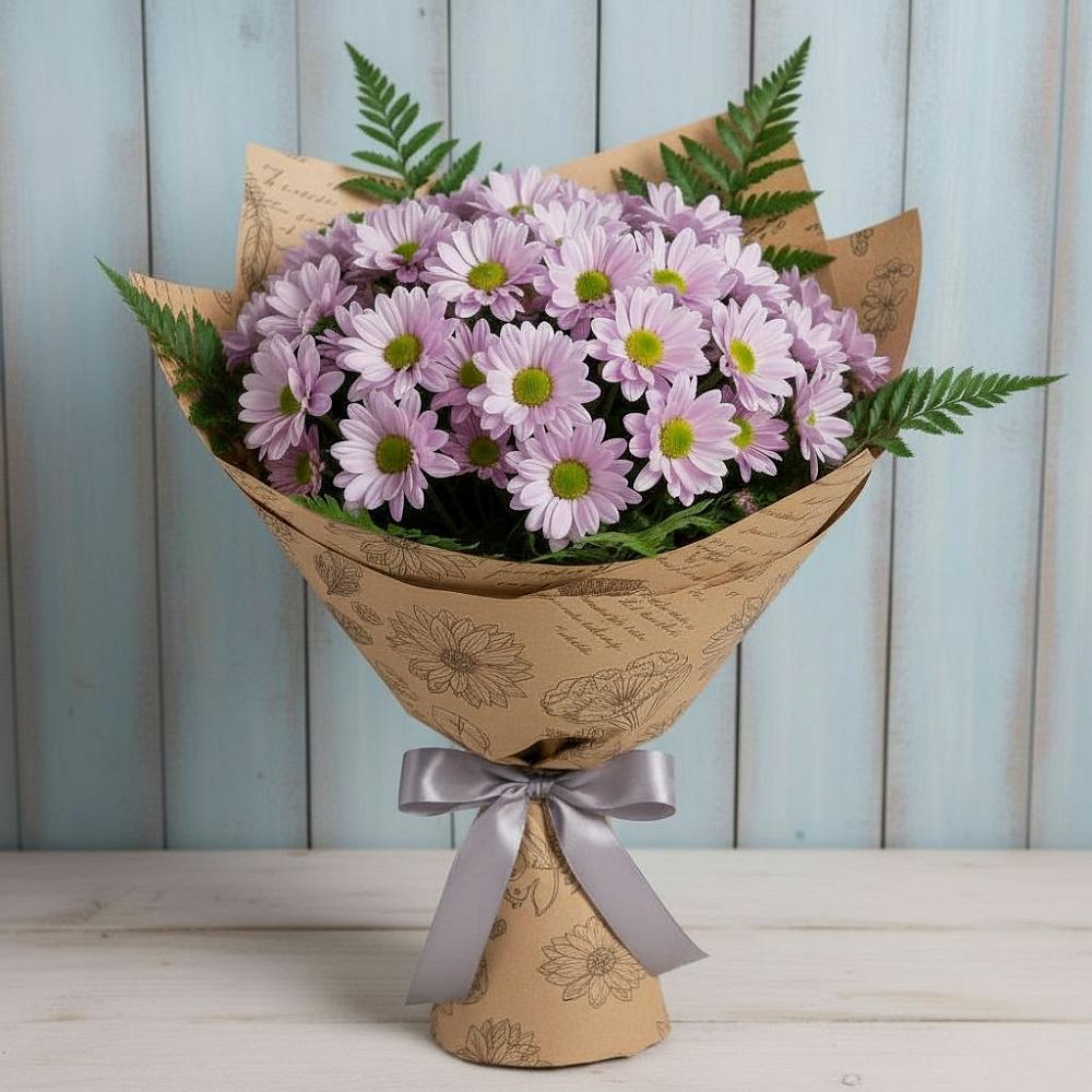 Букет цветов из: Хризантемы в Зеленогорске