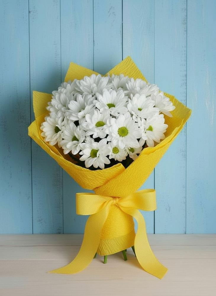Букет цветов из: Хризантемы в Зеленогорске