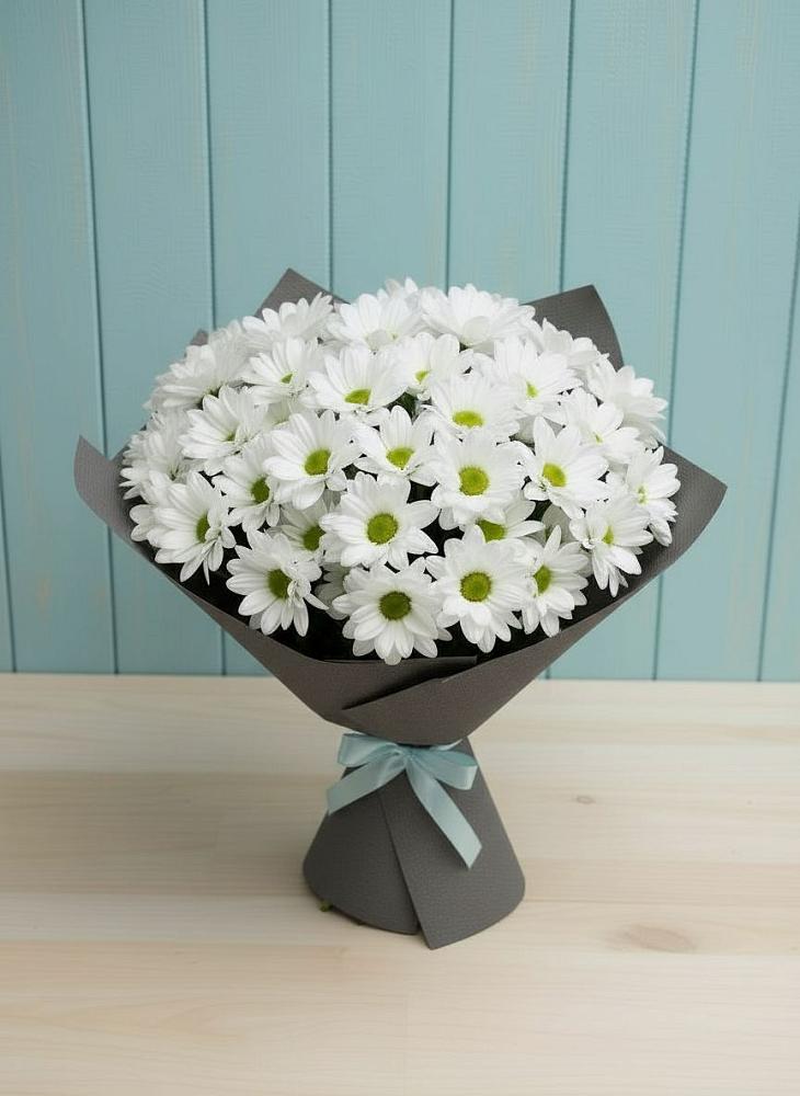 Букет цветов из: Хризантемы в Зеленогорске