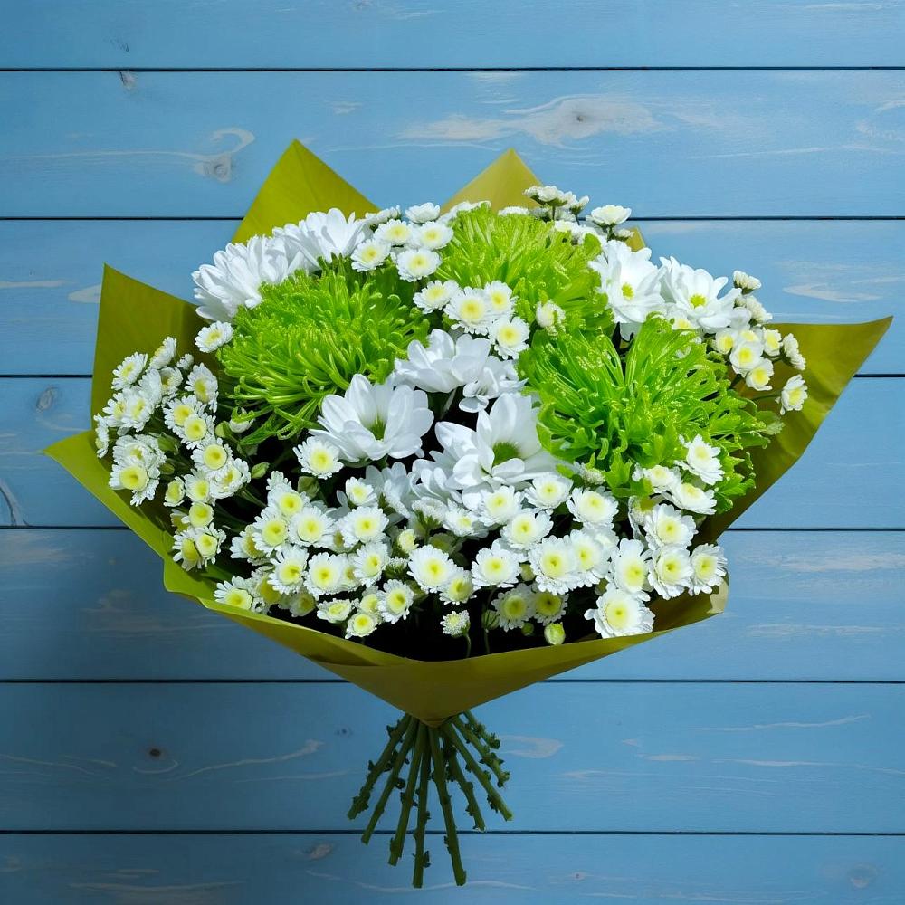 Букет цветов из: Хризантемы в Зеленогорске