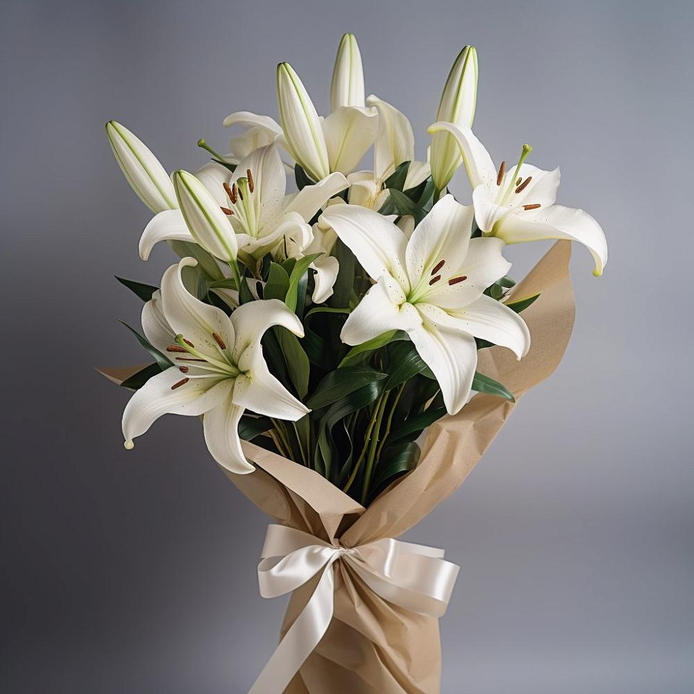 Букет цветов из: Лилии в Зеленогорске
