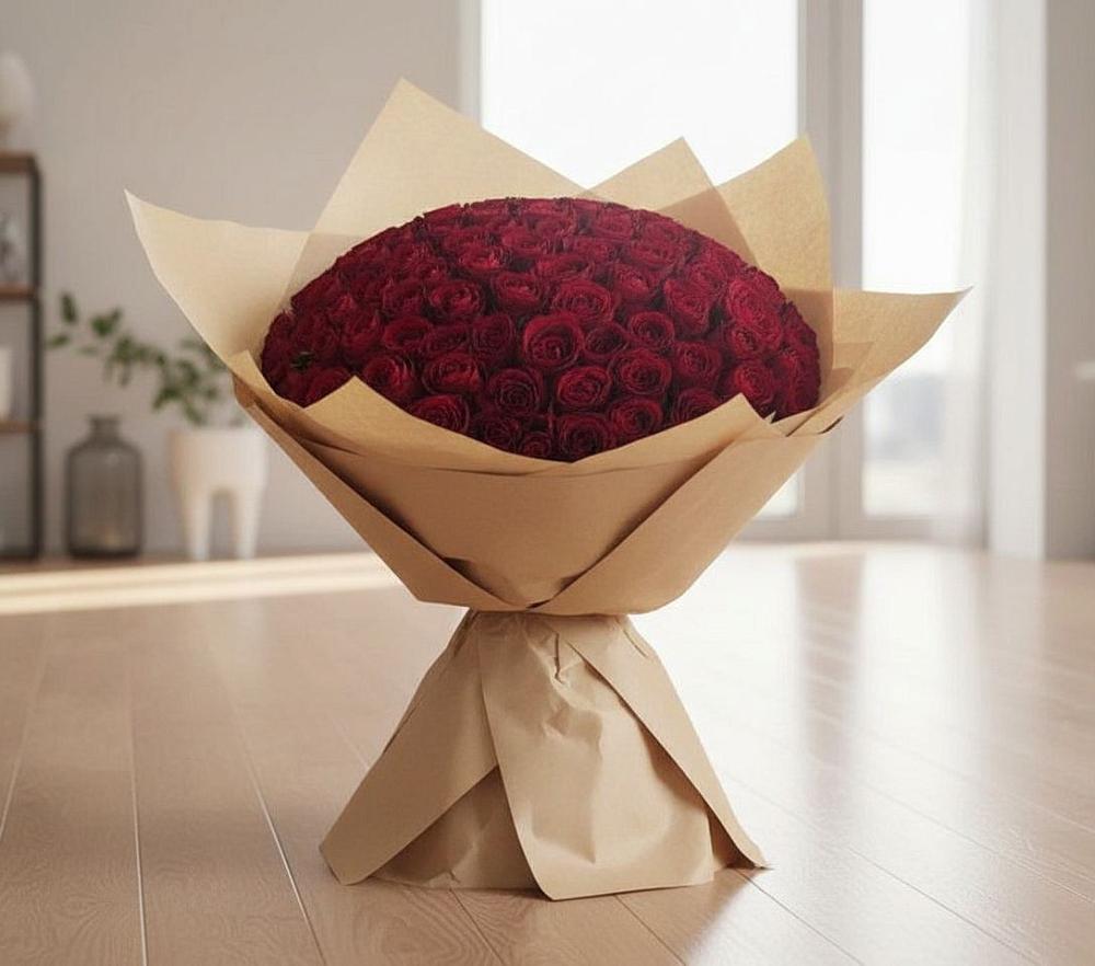 Букет 101 Красная роза в Зеленогорске