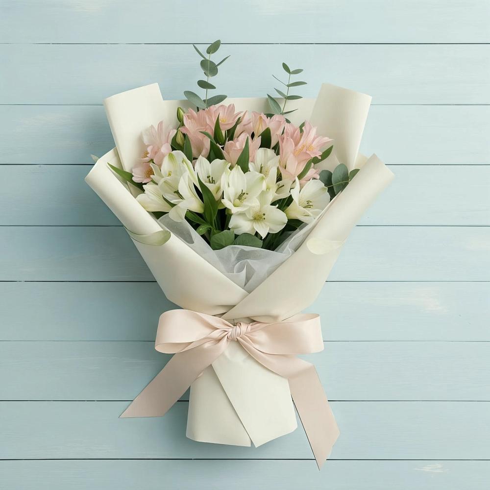 Букет цветов из: Альстромерии в Зеленогорске