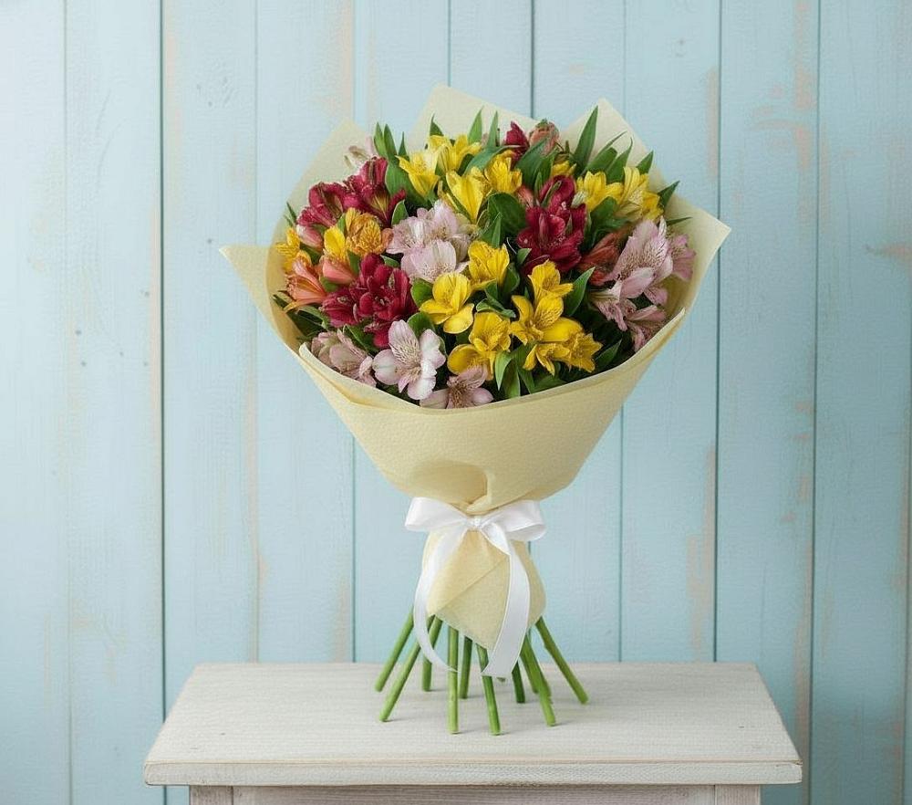 Букет цветов из: Альстромерии в Зеленогорске